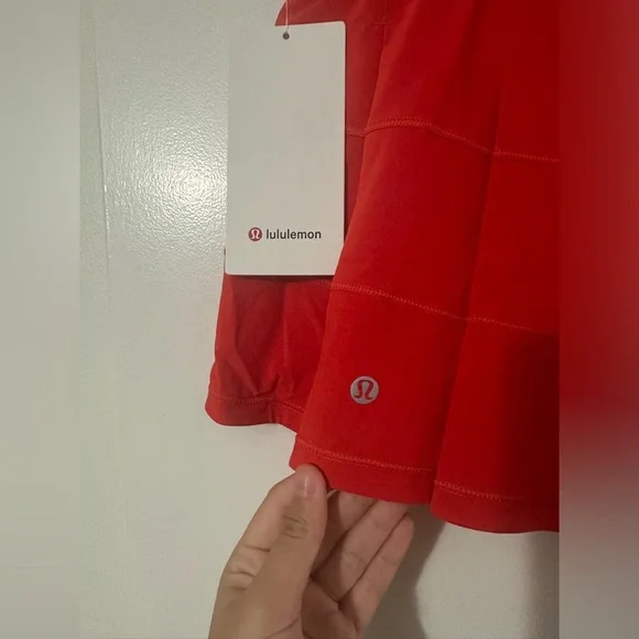 NWT Lululemon Pace Rival Mid-Rise Skirt *Long Hot Heat size 4 - Picture 6 of 8